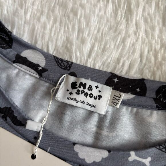 Em & Sprout Pajama Set New Spooky Halloween Jammies FITS SMALLER Womens Size 4X - Picture 7 of 8